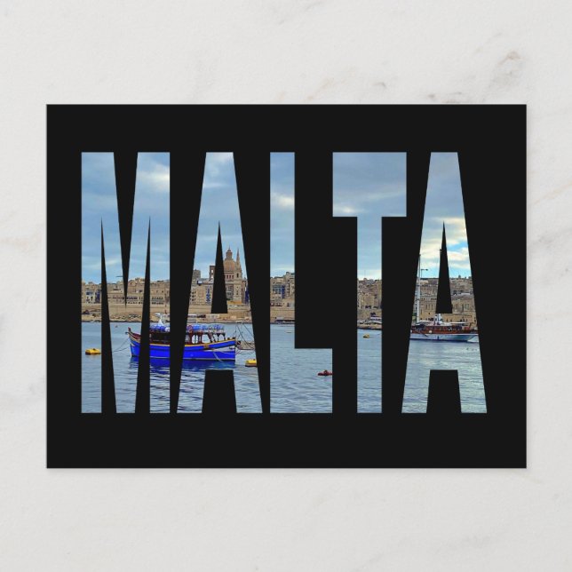 Postal malta La Valeta (Anverso)