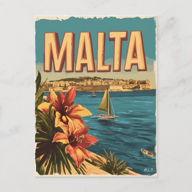 Postal Malta Vintage (Anverso)