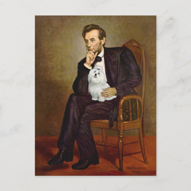 Postal Maltés 7 - Lincoln (Anverso)