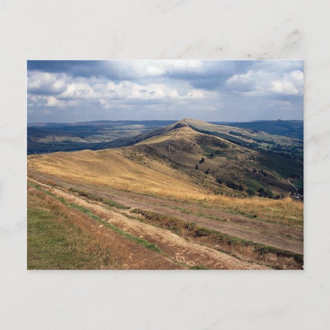 Postal Mam Tor y Loose Hill Ridge, Derbyshire Europe (Anverso)
