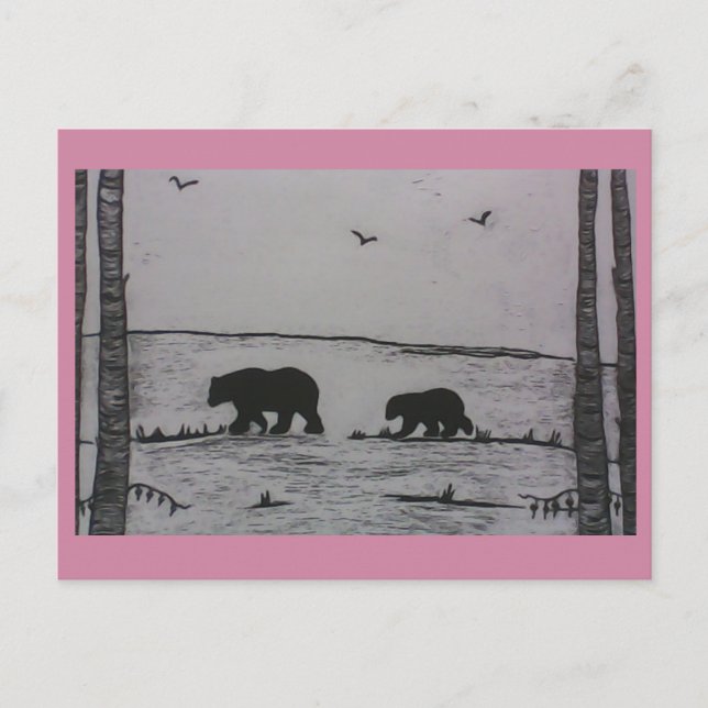 Postal Mama bear (Anverso)