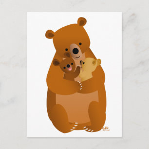 Postal Mama Bear (sin fondo)