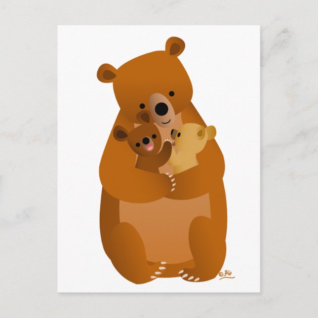 Postal Mama Bear (sin fondo) (Anverso)
