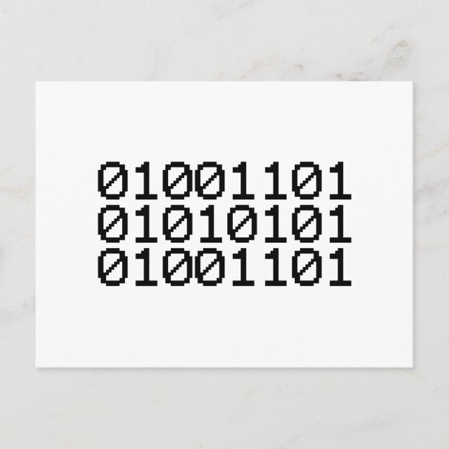 POSTAL MAMÁ BINARIA (Anverso)