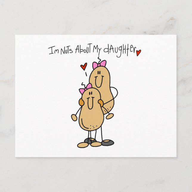 Postal Mamá - Cachorros sobre mis hijas camisetas y regal (Anverso)