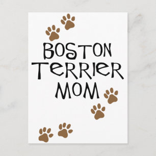 Postal Mamá de Boston Terrier