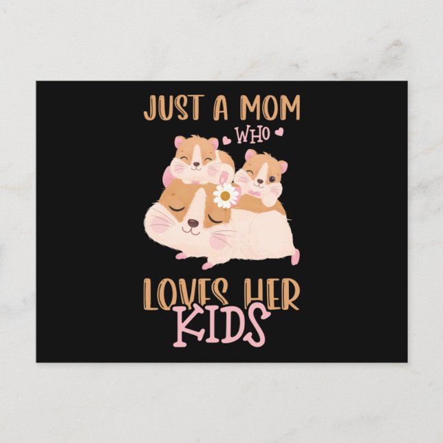 Postal Mamá De Dos Cerdos De Guinea Sólo Una Mamá Que (Anverso)