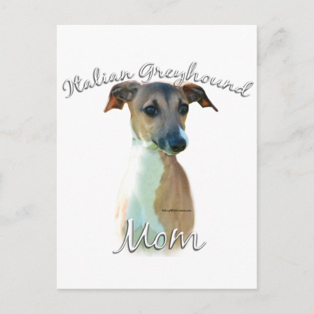 Postal Mamá de Greyhound 2 italiana (Anverso)