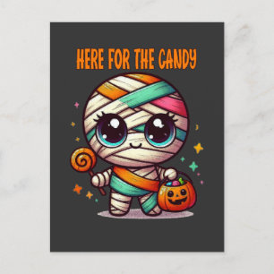 Postal Mamá De Halloween Aquí Para El Velo