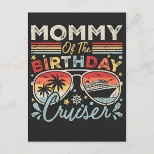 Postal Mamá de la Vacación del Crucero de Cumpleaños