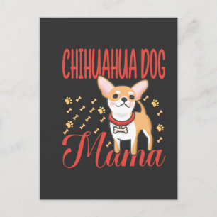 Postal Mamá de perro Chihuahua mujer