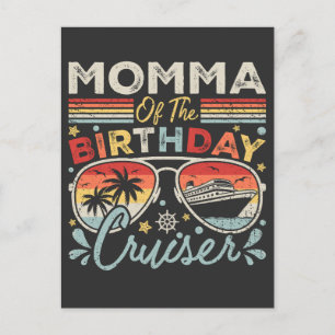 Postal Mamá del crucero de cumpleaños vacaciones
