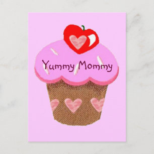 Postal Mamá deliciosa, pastel para mamá