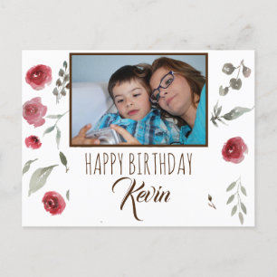 Postal Mamá deseando feliz cumpleaños a su hijo