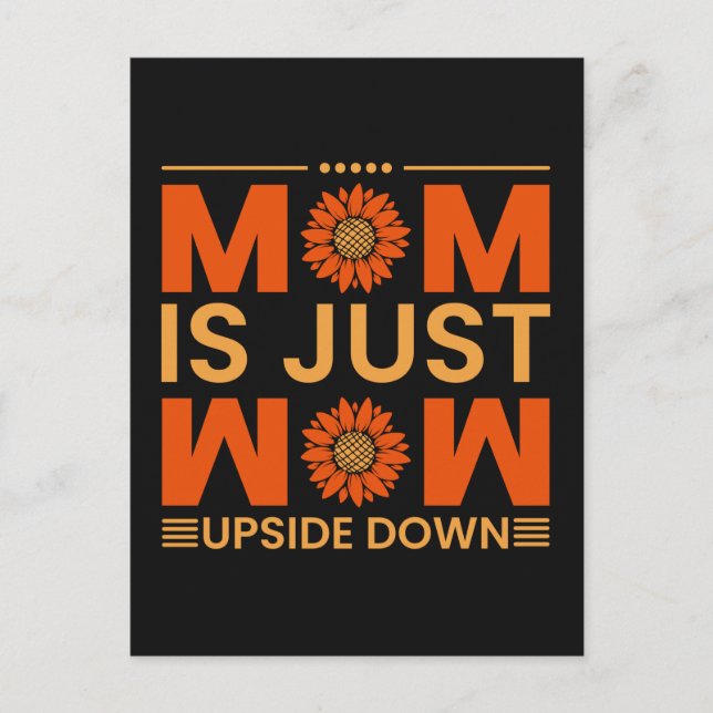 Postal Mamá es sólo guau, Día de la Madre ideas de regalo (Anverso)