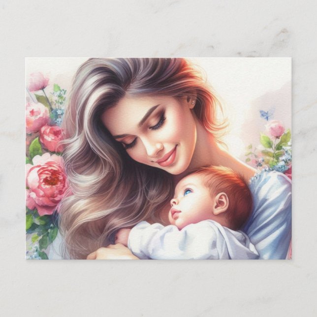 Postal Mamá europea 10 (Anverso)