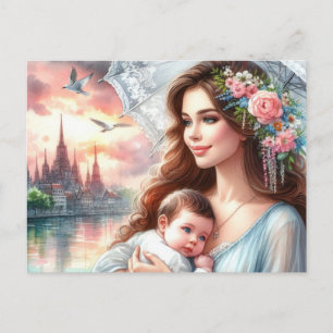 Postal Mamá europea 13