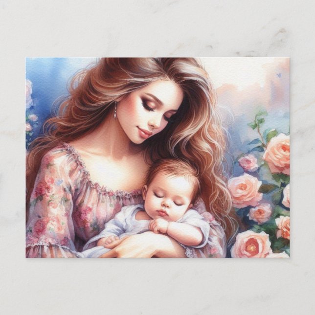 Postal Mamá europea 4 (Anverso)