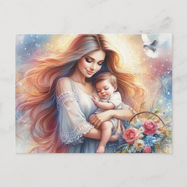 Postal Mamá europea 5 (Anverso)