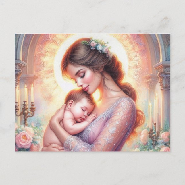 Postal Mamá europea 8 (Anverso)