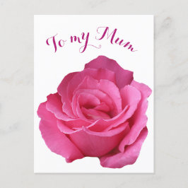 Postal Mamá feliz Día de la Madre bonito rosa caliente ro