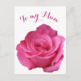 Postal Mamá feliz Día de la Madre bonito rosa caliente ro
