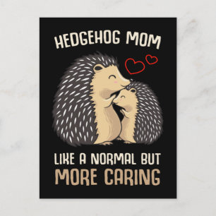 Postal Mamá Hedgehog Lover Hija Son