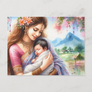 Postal Mamá india 12