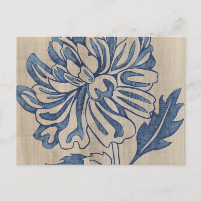 Postal Mamá índigo (Anverso)