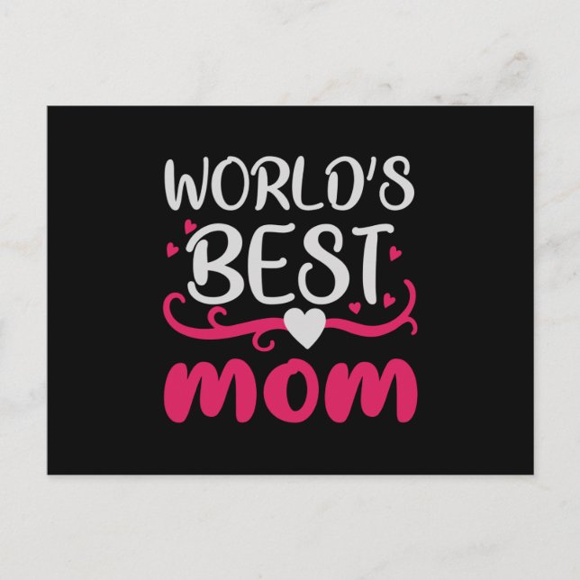 Postal Mamá - La Mejor Mamá del Mundo (Anverso)