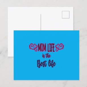 Postal Mamá la vida es lo mejor