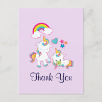 Mamá Linda & Bebé Unicornio Mágico Gracias