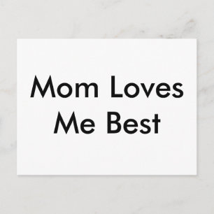 Postal Mamá me ama mejor carta