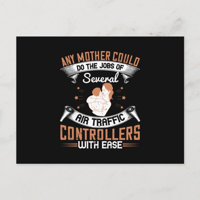 Postal Mamá - Ocupada como Controladores de Tráfico Aéreo (Anverso)