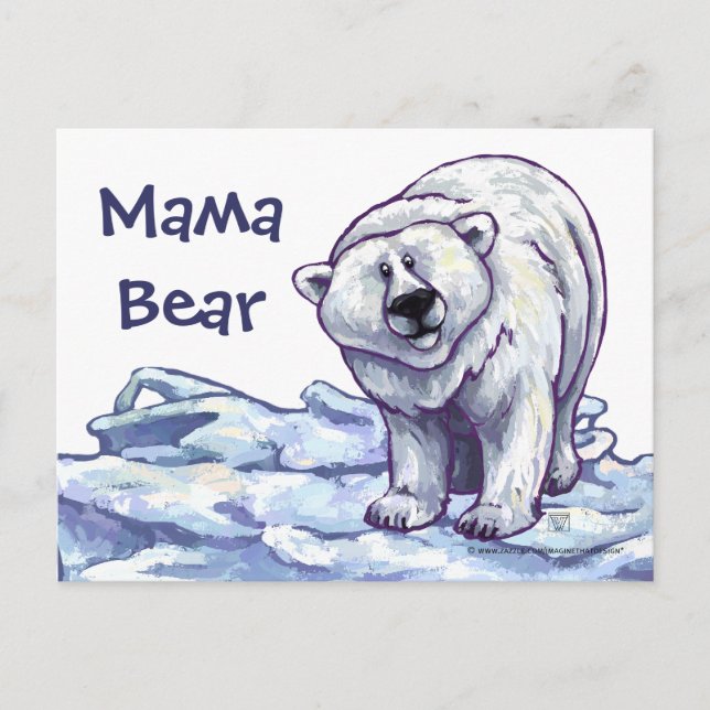 Postal Mama Papa Bear Post Card (Anverso)