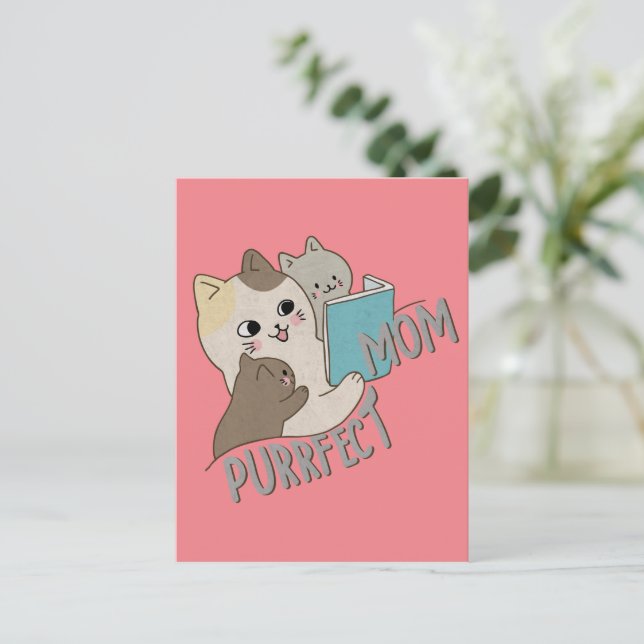 Postal Mamá perfecta (Anverso de pie)