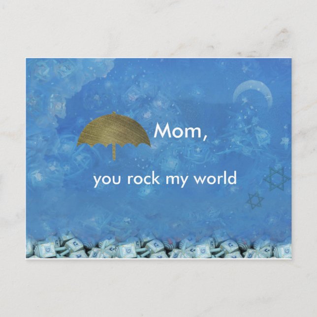 Postal Mamá, rozas mi mundo (Anverso)