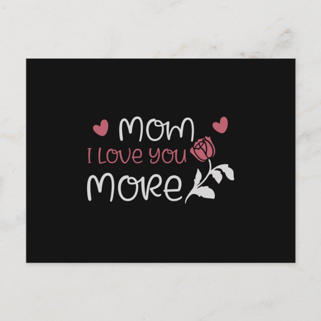 Postal Mamá, te amo más (Anverso)