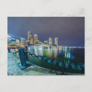 Postal mamáes de boston por la noche