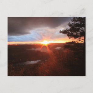 Postal Mamáes de Jacobs Hill Storm Sunset Royalston