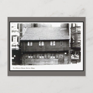 Postal Mamáes de Paul Revere House Boston de la época del