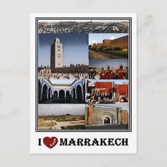 Postal MAMÁES Marruecos - Marrakech - Postcard (Anverso)