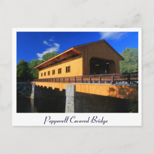 Postal Mamáes Pepperell Nuevo puente cubierto