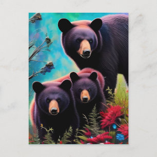 Postal Mami Bear y Cubs