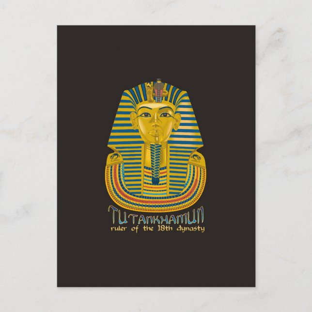 Postal Mami Tutankhamun, el antiguo Rey Tut de Egipto (Anverso)