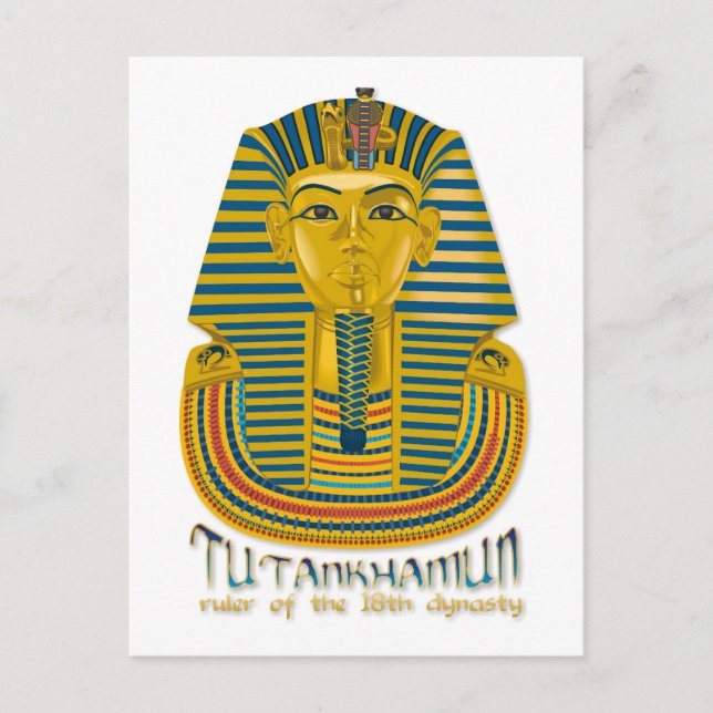 Postal Mami Tutankhamun, el antiguo Rey Tut de Egipto (Anverso)