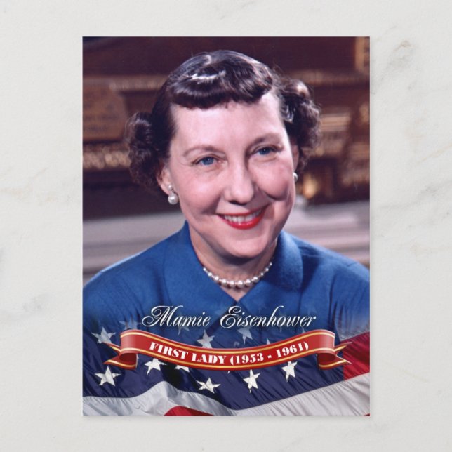 Postal Mamie Eisenhower, Primera Dama de EE. UU. (Anverso)