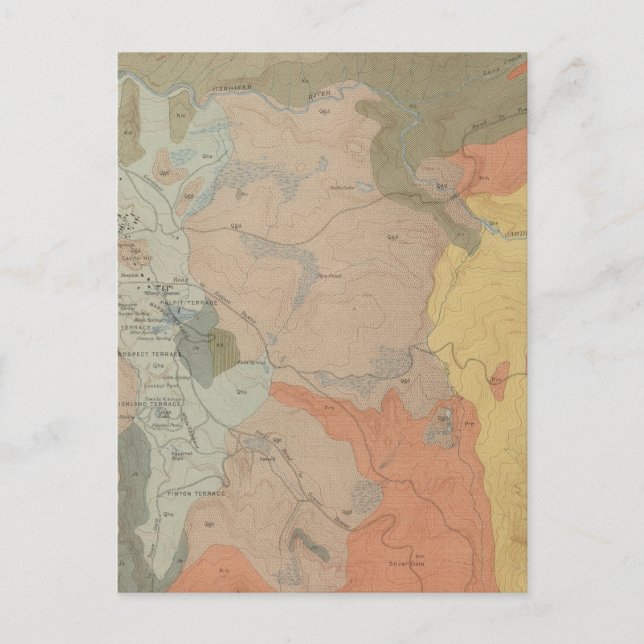 Postal Mammoth Hot Springs and Vicinity (Anverso)
