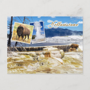 Postal Mammoth Hot Springs, Parque Nacional Yellowstone