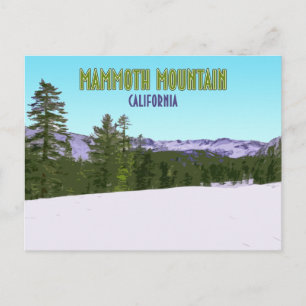 Postal Mammoth Mountain Ski Resort California Vintage